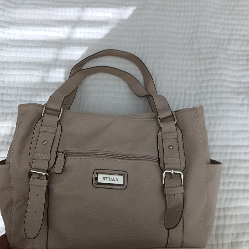 STRADA HANDBAG/‎ PURSE/SHOULDER BAG , TAN , NWOT